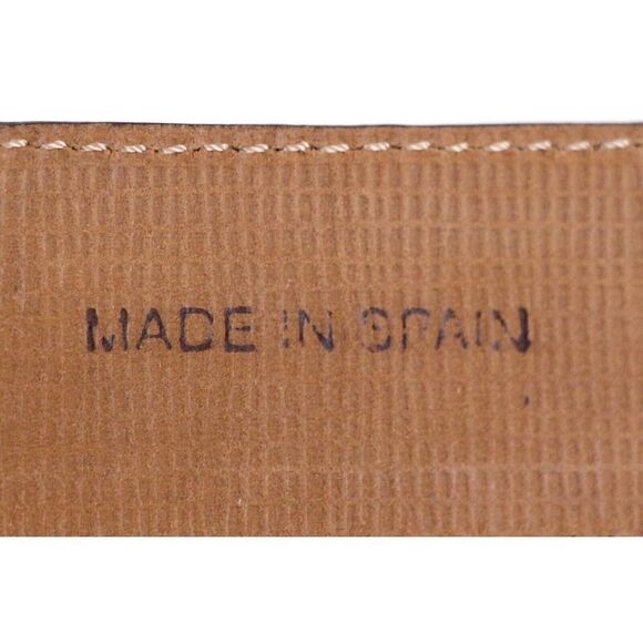 Tommy Bahama Spain TAN BROWN GENUINE LEATHER 1 1/8"Wd STRAW BRAIDED BELT M (D88 - Picture 7 of 12